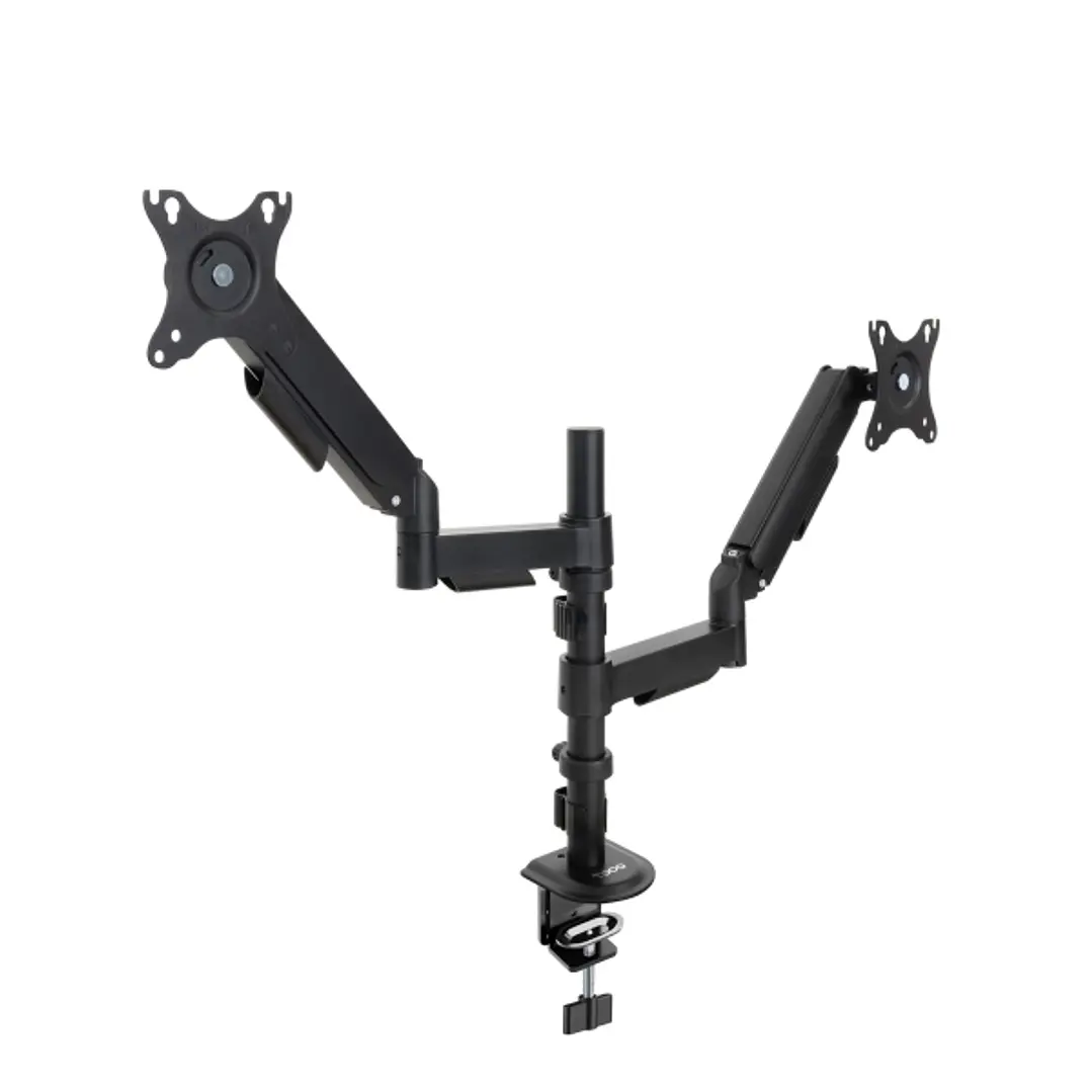 Tooq Soporte de Mesa con Brazos Articulados para 2 Monitores de 17