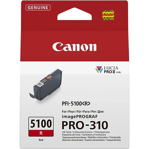 Canon PFI5100 Rojo Cartucho de Tinta Original - PFI5100R/6958C001