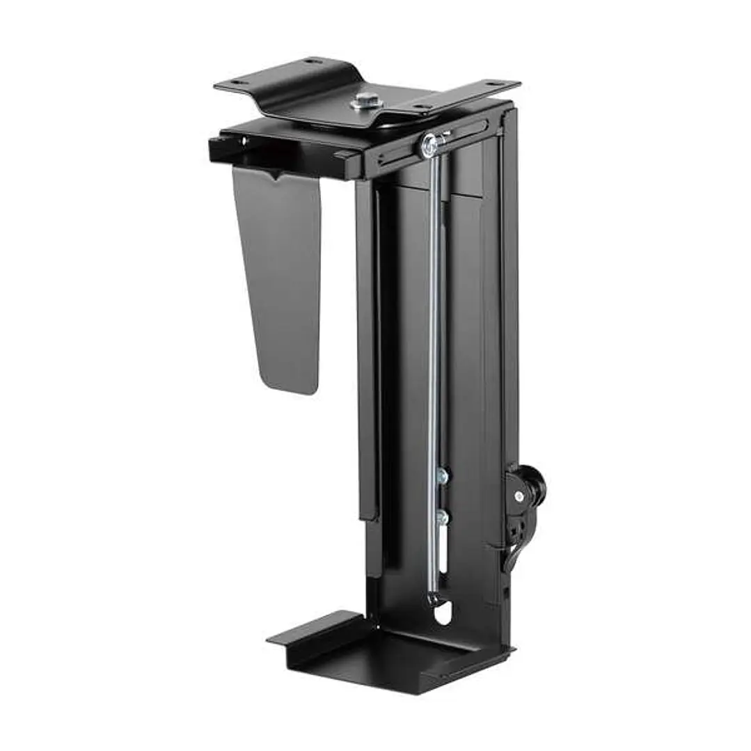 Aisens Soporte Giratorio y Altura Personalizable para CPU por Debajo de Escritorio con Mango de Bloqueo Facil - Color Negro 1