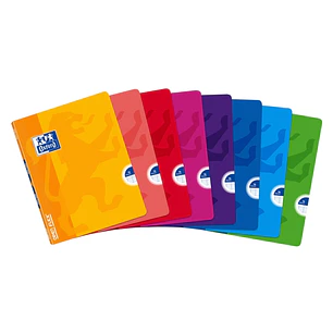Oxford School Classic Openflex Libreta Grapada A5+ 48 Hojas Pautado 3.5 con Margen - Tapa de Plastico Translucido - Ideal para Estudiantes - Colores S