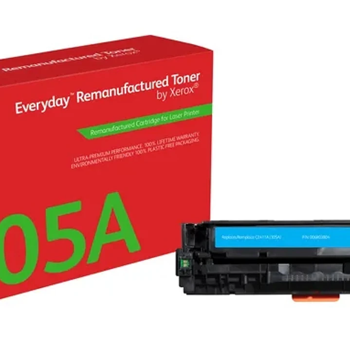 Xerox Everyday HP CE411A Cyan Cartucho de Toner Remanufacturado - Reemplaza 305A 1