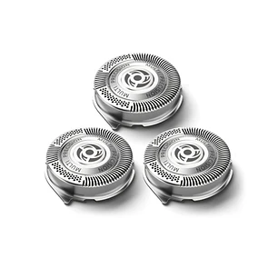 Philips Pack de 3 Cabezales de Recambio para Afeitadoras Serie 5000 - Cuchillas Autoafilables - Seguimiento de Contornos - Color Acero