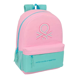 Safta Benetton Dolce Mochila Adaptable a Carro - Bolsillos Laterales - Doble Tirador en Cremallera - Ergonomia Acolchada - Asa Superior - 19L - 300x14