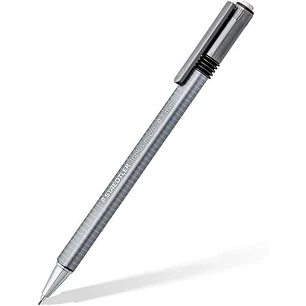 Staedtler Triplus Micro 774 Portaminas 0.7mm - Punta Retractil - Diseño Ergonomico - Color Gris