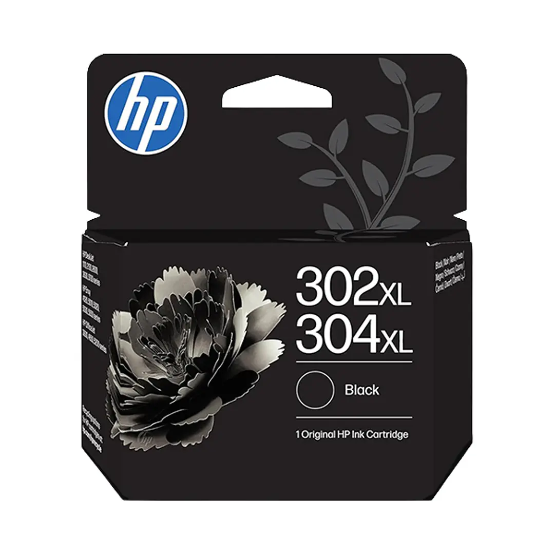 HP 302XL/304XL Negro Cartucho de Tinta Original - B7RT9AE/F6U68AE/N9K08AE 1