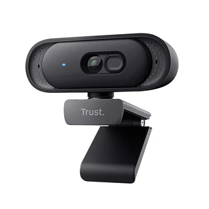 Trust Tomar Webcam QHD 2K - Cable 2m - Microfono Incorporado - Balance de Blancos Automatico - Modo de Privacidad - Rosca 1/4