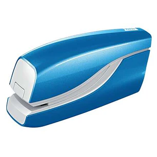 Petrus WOW E-310 Contactless Grapadora Electrica - Hasta 10 Hojas - Grapado Cerrado - Utiliza Grapas Petrus Nº10 - Color Azul Metalizado
