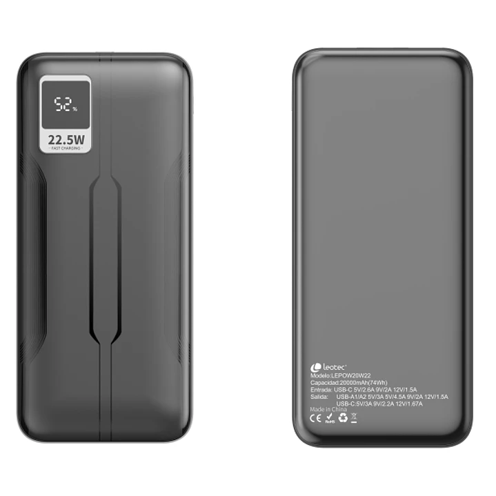 Leotec Powerbank 20.000 mAh PD 22.5W - Color Negro 1