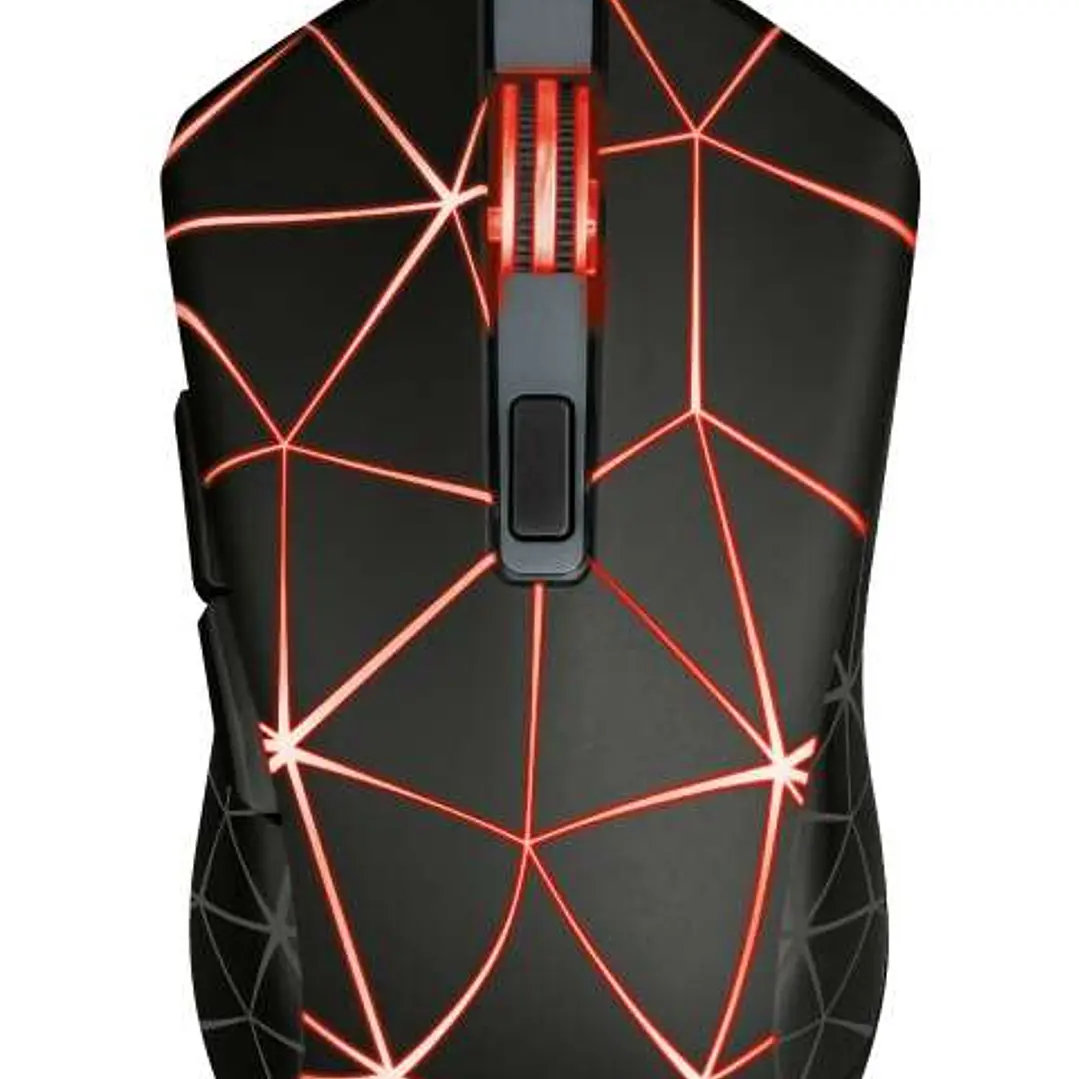 Trust Gaming GXT 133 Locx Raton USB 4000dpi - 6 Botones - Iluminacion LED - Cable Trenzado de 1.80m - Uso Ambidiestro - Color Negro 1