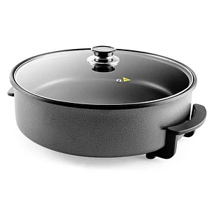Orbegozo PZ 8100 Olla Paellera Pizza-Pan - Reemplaza tu Bateria de Ollas con Esta Versatil Olla Electrica - Capacidad para Grandes Comensales - Distri