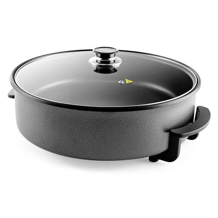 Orbegozo PZ 8100 Olla Paellera Pizza-Pan - Reemplaza tu Bateria de Ollas con Esta Versatil Olla Electrica - Capacidad para Grandes Comensales - Distri 1