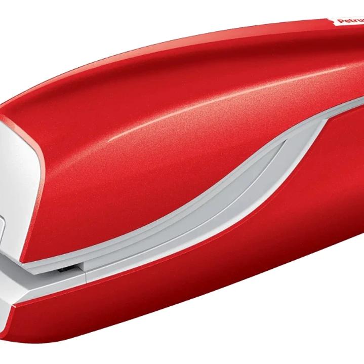 Petrus WOW E-310 Contactless Grapadora Electrica - Hasta 10 Hojas - Grapado Cerrado - Utiliza Grapas Petrus Nº10 - Color Rojo Metalizado 1
