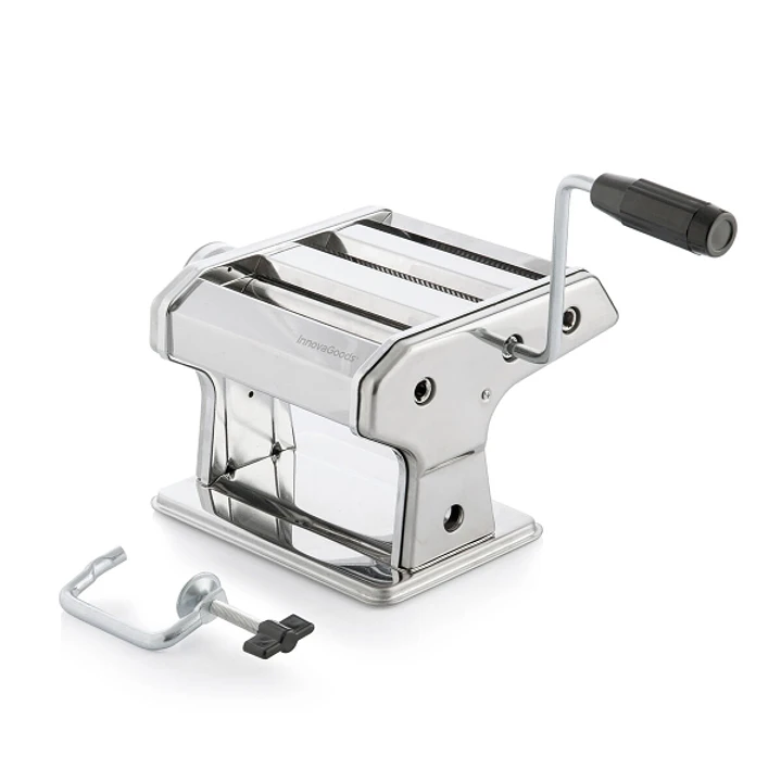 Innovagoods Frashta Maquina para Pasta - Cuerpo de Metal - Multifuncion - 3 Formas Diferentes - Grosor Regulable - Facil Limpieza - Compacto - Desmont 1