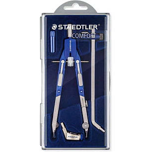 Staedtler Mars 552 02 Compas de Precision - Patas Articuladas - Ajuste Rapido