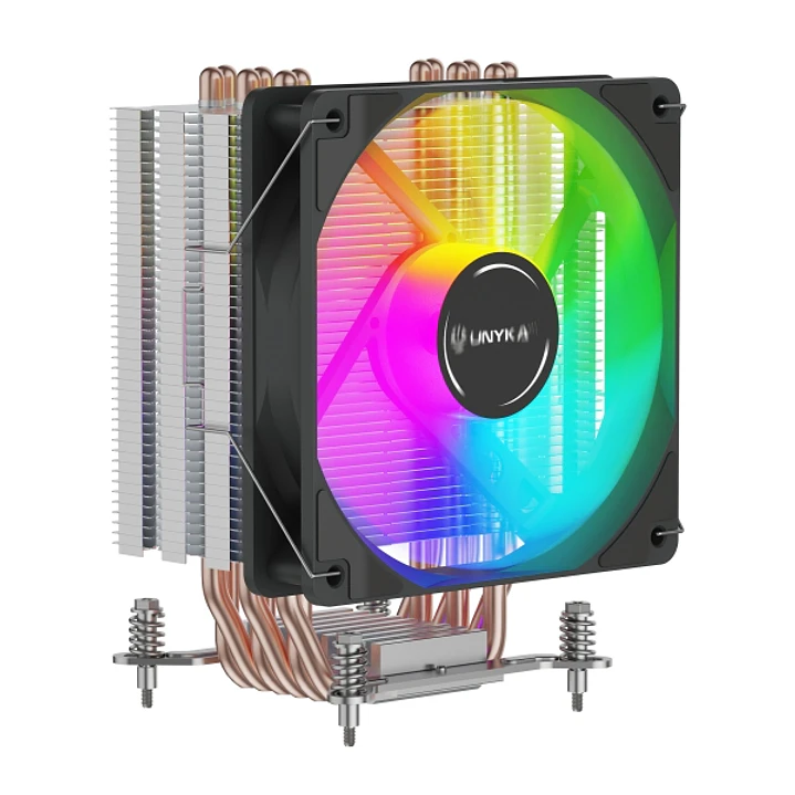 Unykach Unycool H60 ARGB Disipador CPU - Multisocket Universal - Ventilador 120mm - Color Negro 1