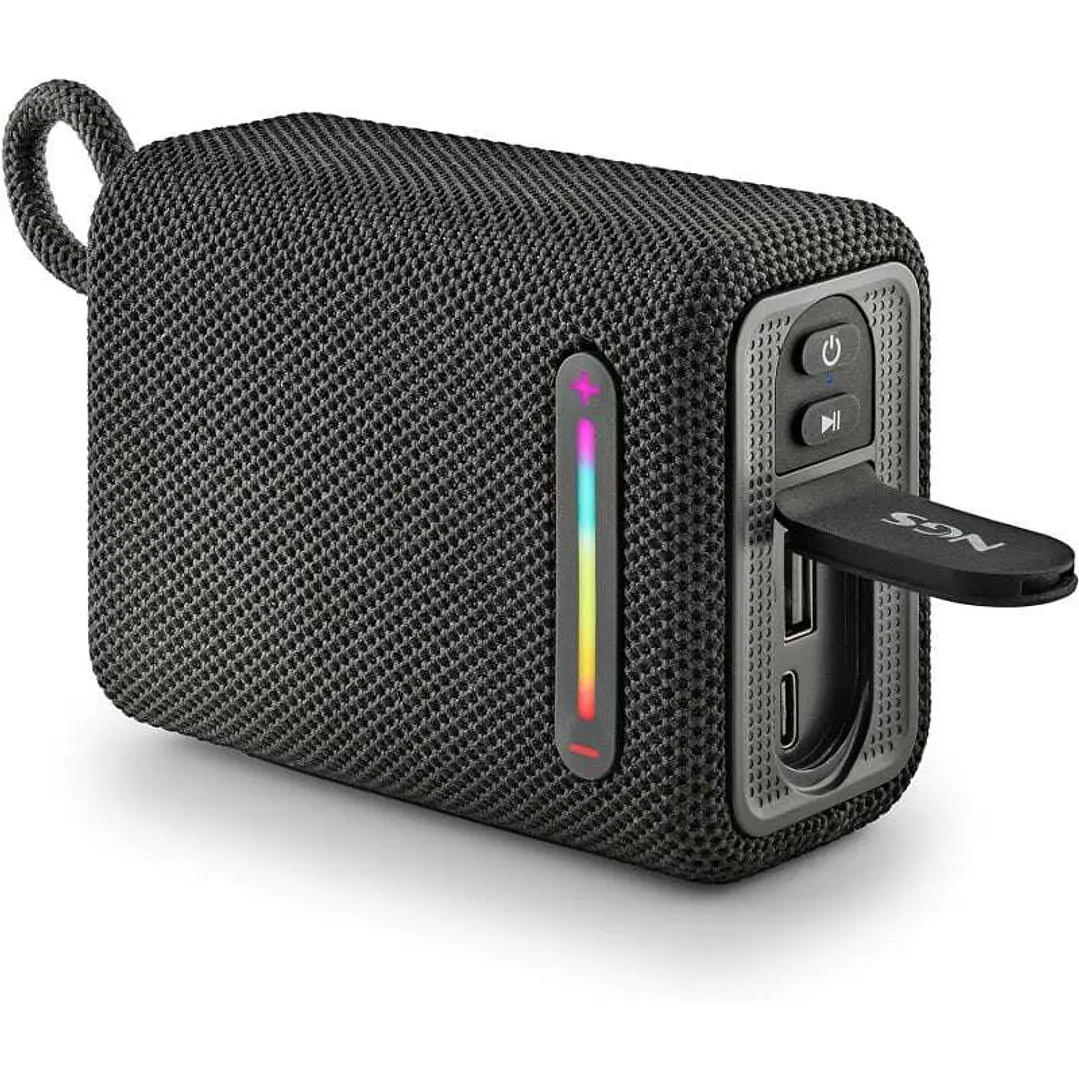 NGS Roller Furia 1 Altavoz Bluetooth 15W TWS - Autonomia hasta 9h - Resistencia al Agua IPX6 - Color Negro 1