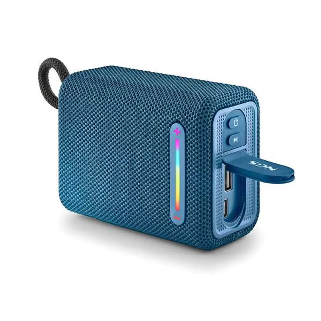 NGS Roller Furia 1 Altavoz Bluetooth 15W TWS - Autonomia hasta 9h - Resistencia al Agua IPX6 - Color Azul 1