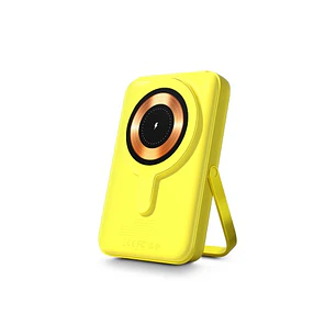 Urban Factory Magnee Power Powerbank Universal 10000mAh - Entrada USB-C - Salida USB-C, USB-A e Inalambrica - Color Amarillo Neon