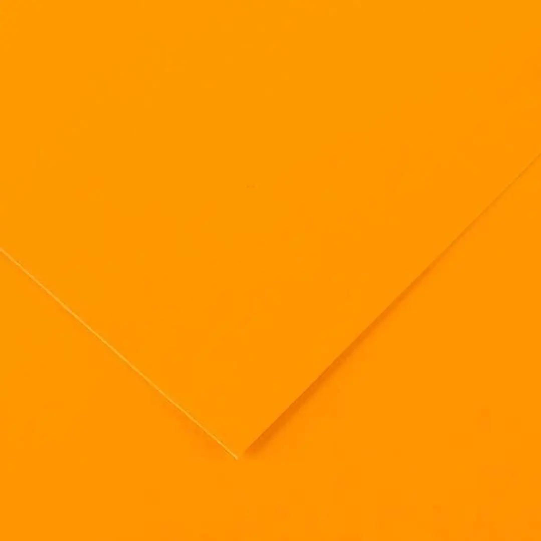 Canson Guarro Pack de 25 Cartulinas Iris de 185g - 50x65cm - Color Naranja Fluo 1