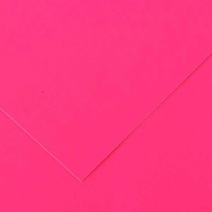 Canson Guarro Pack de 25 Cartulinas Iris de 185g - 50x65cm - Color Fucsia Fluo 1