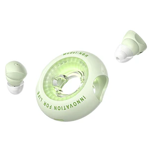 Vention Tiny T17 Auriculares Bluetooth 5.3 con Estuche de Carga - True Wireless - 6h Autonomia - LED - Color Verde
