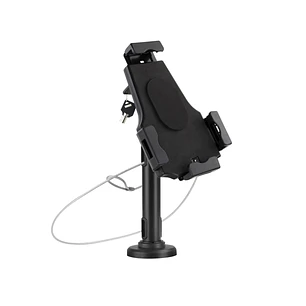 Tooq Soporte de Sobremesa y Pared Profesional Ajustable para Tablet de entre 7.9” a 10.5” - Incluye Candado Antirrobo - Organizador de Cables - Color 