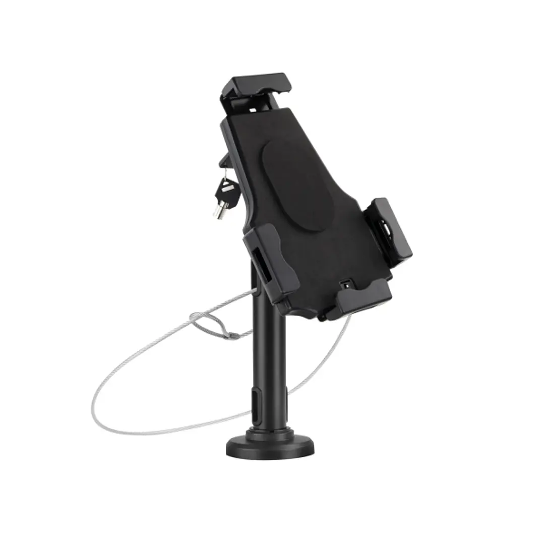 Tooq Soporte de Sobremesa y Pared Profesional Ajustable para Tablet de entre 7.9 a 10.5 - Incluye Candado Antirrobo - Organizador de Cables - Color  1
