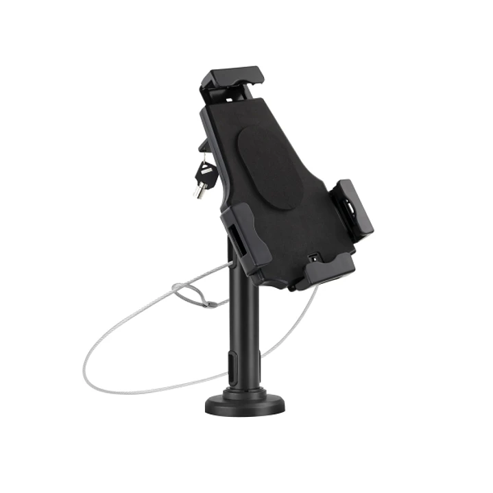 Tooq Soporte de Sobremesa y Pared Profesional Ajustable para Tablet de entre 7.9 a 10.5 - Incluye Candado Antirrobo - Organizador de Cables - Color  1