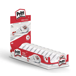 Pritt Mini Roller Corrector 4.2mm x 7m - Compacto y Ergonomico - Punta Flexible de Alta Precision - Compatible con todo Tipo de Papel