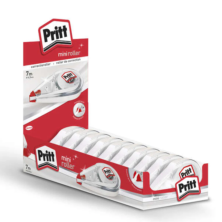 Pritt Mini Roller Corrector 4.2mm x 7m - Compacto y Ergonomico - Punta Flexible de Alta Precision - Compatible con todo Tipo de Papel 1