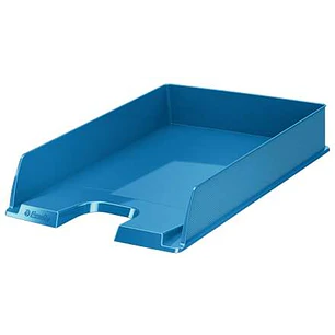 Esselte Europost Vivida Bandeja Portadocumentos -  Formato Vertical - A4 - Espacio para Etiqueta Identificativa - Color Azul