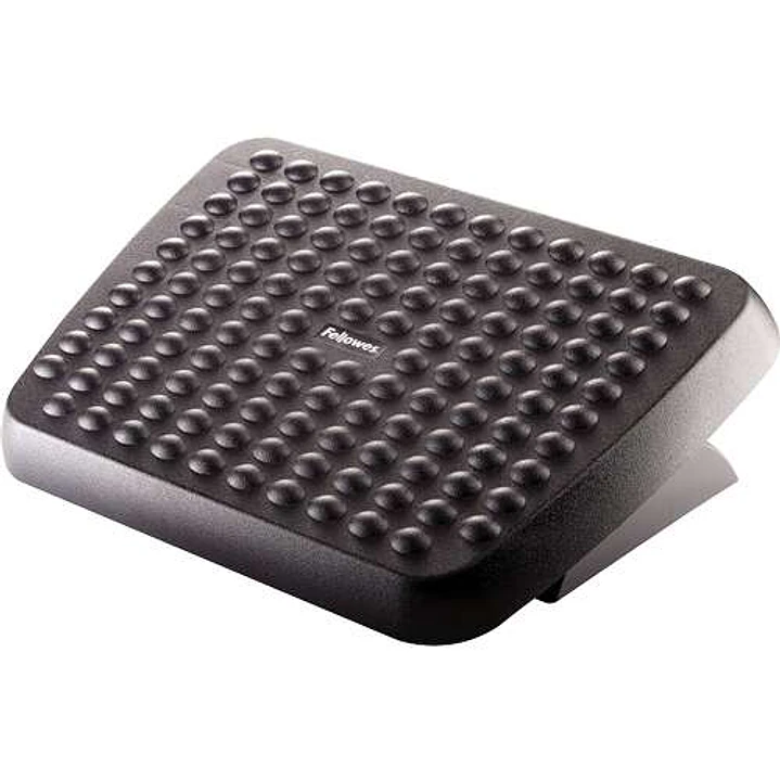 Fellowes Reposapies Ajustable Ergonomico - Superficie Estilo Masaje - 2 Ajustes de Altura - Color Negro 1