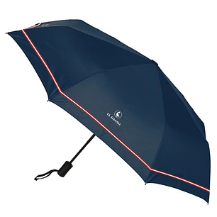 Safta el Ganso Classic Paraguas Automatico de 102cm - 8 Paneles - Asa Engomada - Punta de PVC - Poliester - Nervios de Acero de 8mm - Color Azul Marin