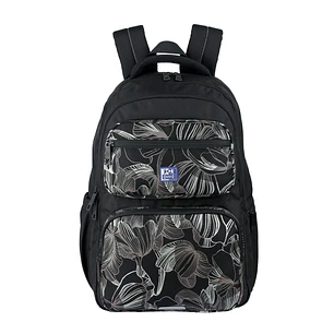 Oxford Dream Tech Floral Print Mochila Escolar 25L - 2 Compartimentos y 10 Bolsillos - Espalda Ergonomica Transpirable - Asas Acolchadas y Ajustables 