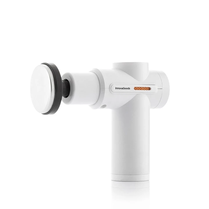 Innovagoods Masajeador Pistola de Masaje Muscular con Calor y Frio - 6 Cabezales Intercambiables - 6 Velocidades - Pantalla LCD - Recargable por USB 1