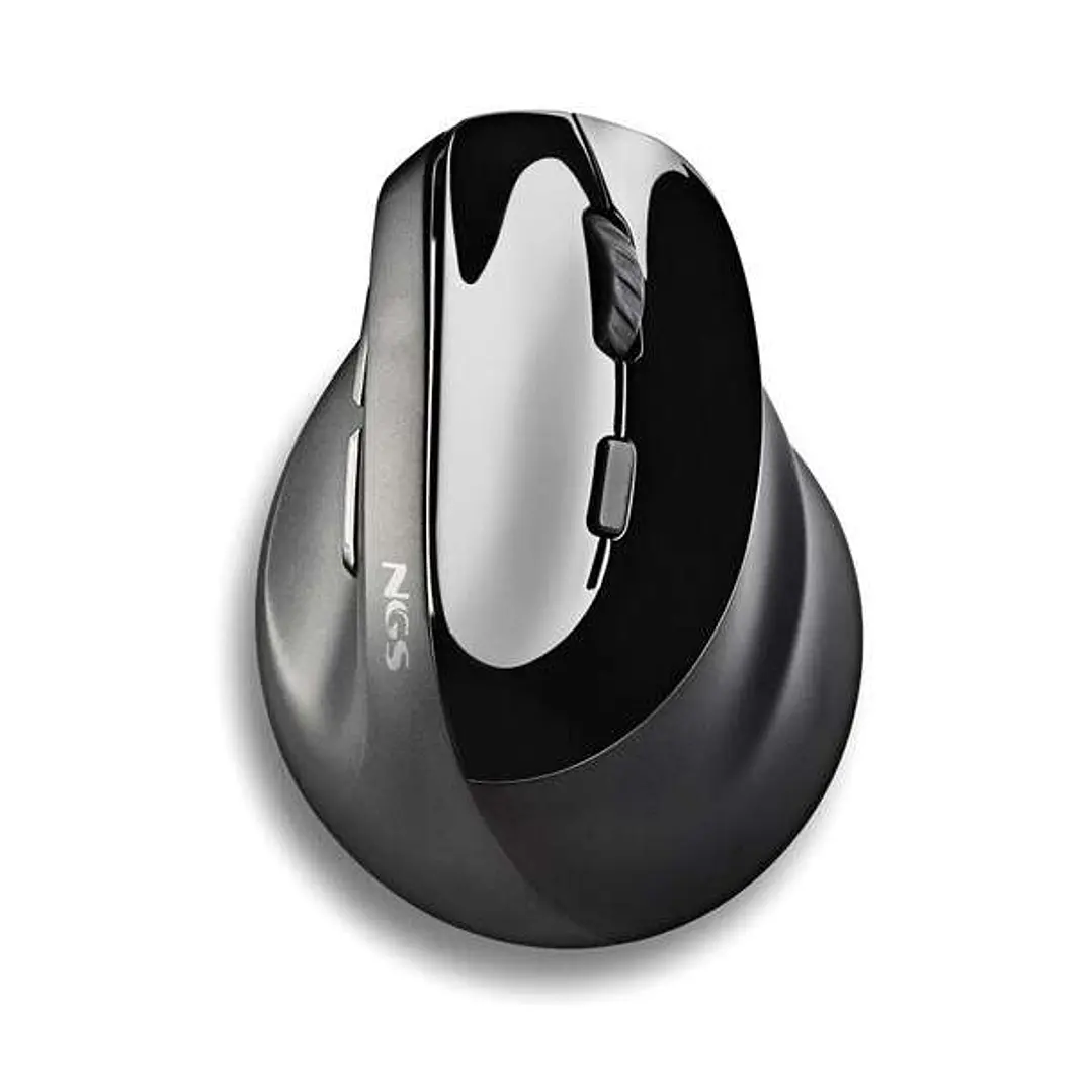 NGS Evo Moksha Raton Vertical Ergonomico Inalambrico USB 2400dpi - 5 Botones - Teclas Silenciosas - Color Negro 1