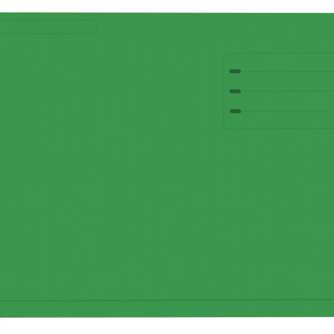 Gio By Elba Subcarpeta con Bolsa y Solapa Folio Verde - Resistente Cartulina de 320gr - Bolsa y Solapa para Mayor Proteccion - Tamaño Folio para Docum 1