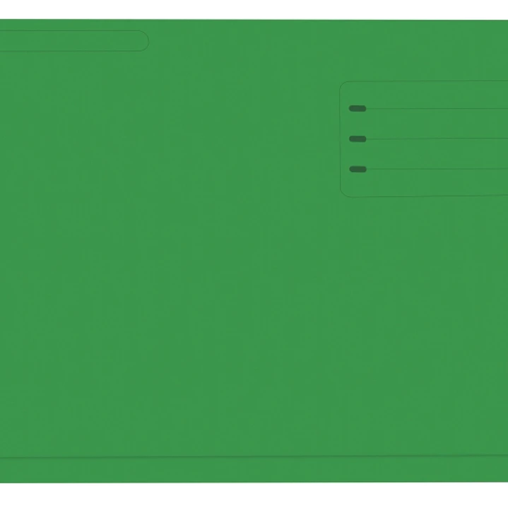 Gio By Elba Subcarpeta con Bolsa y Solapa Folio Verde - Resistente Cartulina de 320gr - Bolsa y Solapa para Mayor Proteccion - Tamaño Folio para Docum 1