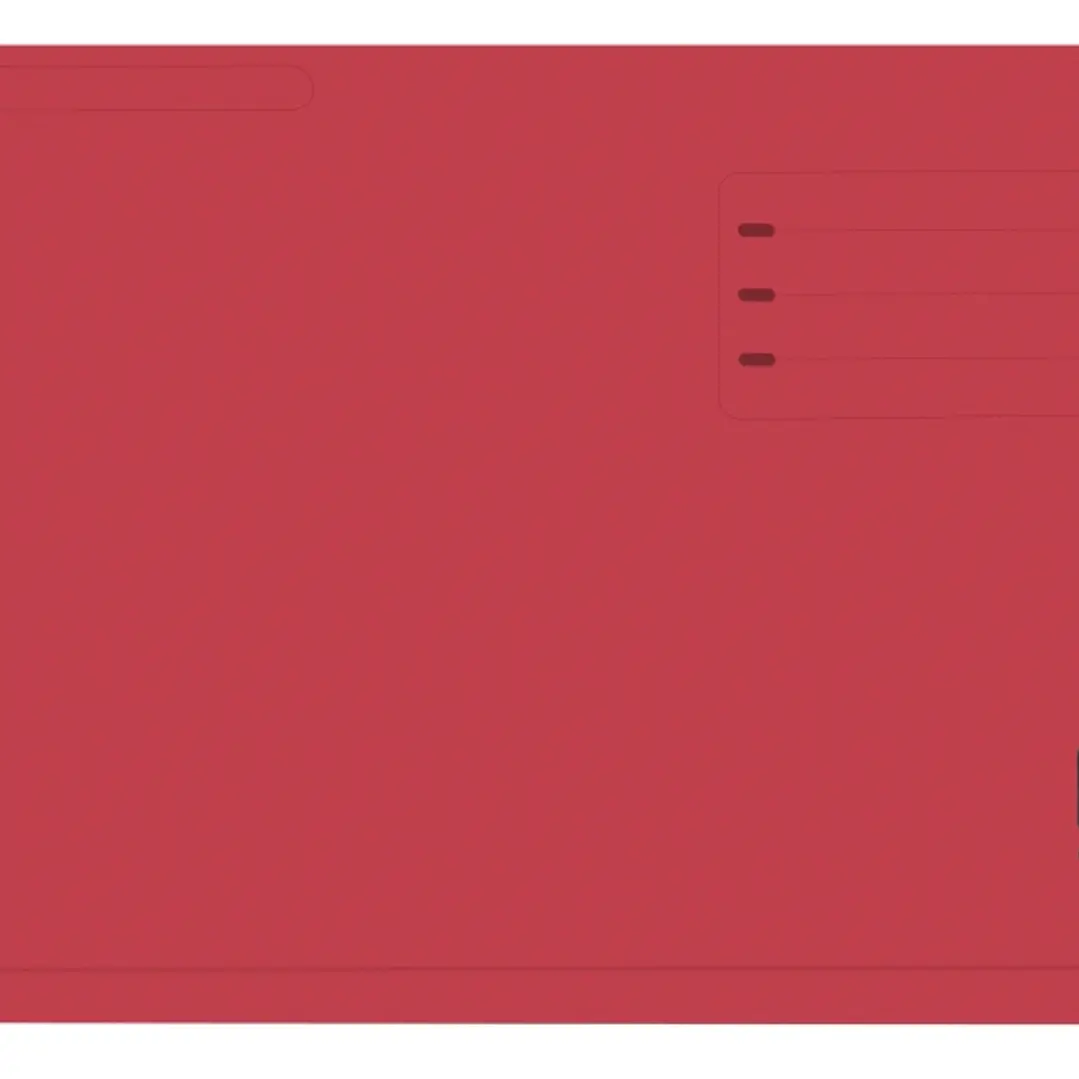 Gio By Elba Subcarpeta con Bolsa y Solapa Folio Rojo - Resistente Cartulina de 320gr - Bolsa y Solapa para Mayor Proteccion - Tamaño Folio para Docume 1