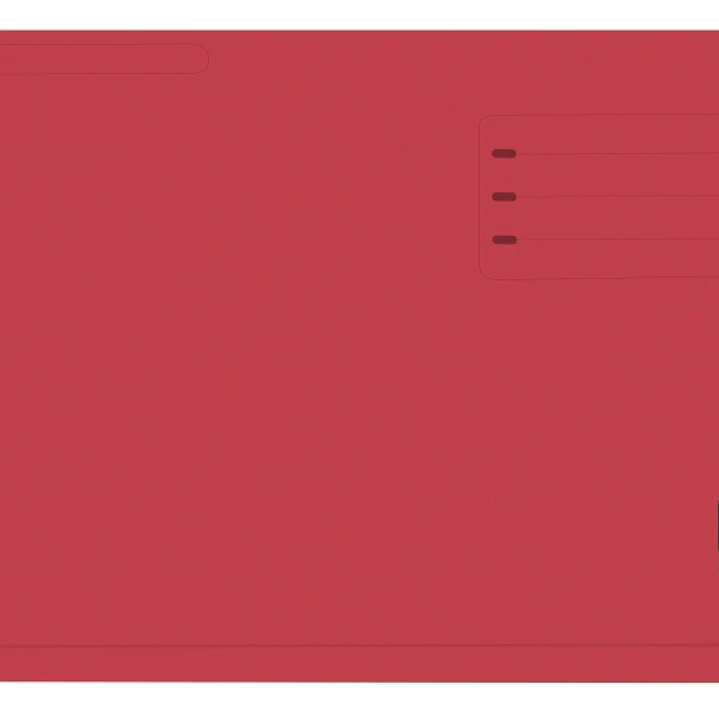 Gio By Elba Subcarpeta con Bolsa y Solapa Folio Rojo - Resistente Cartulina de 320gr - Bolsa y Solapa para Mayor Proteccion - Tamaño Folio para Docume 1