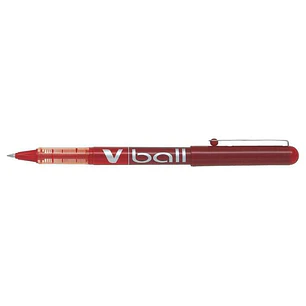 Pilot Boligrafo de Tinta Liquida V Ball 07 Rollerball - Punta de Bola Redonda 0.7mm - Trazo 0.5mm - Color Rojo
