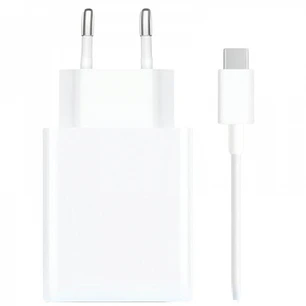 Xiaomi 120W HyperCharge Combo Cargador de Pared para Smartphone USB-A 120W + Cable - Identificacion Inteligente de Dispositivos - Color Blanco