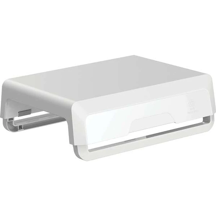 Fellowes Elevador para Monitor con 3 Ajustes de Altura - Ideal para Trabajo Hibrido - Canal para Dispositivos con Carga - Materiales 100% Reciclados 1