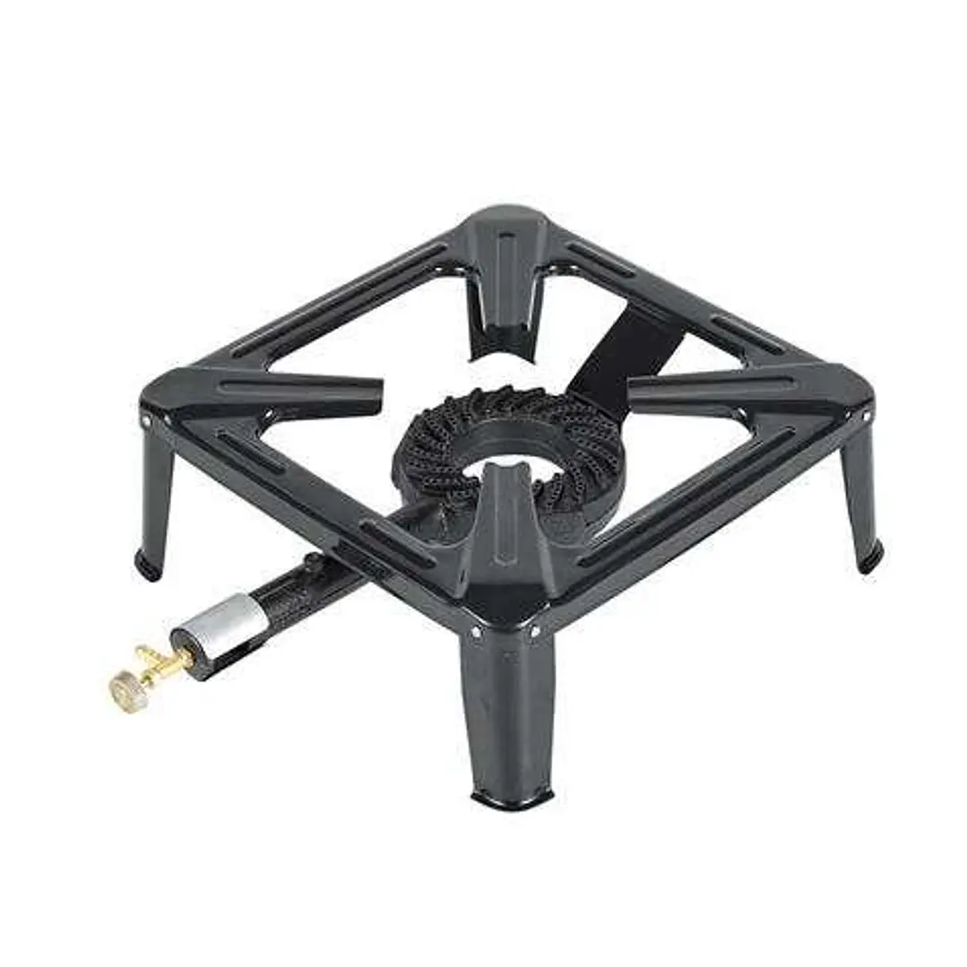 Muvip Cocina de Gas 1 Fuego - Quemador de Hierro Fundido - 7kw de Potencia - Llave de Regulacion de Gas 1