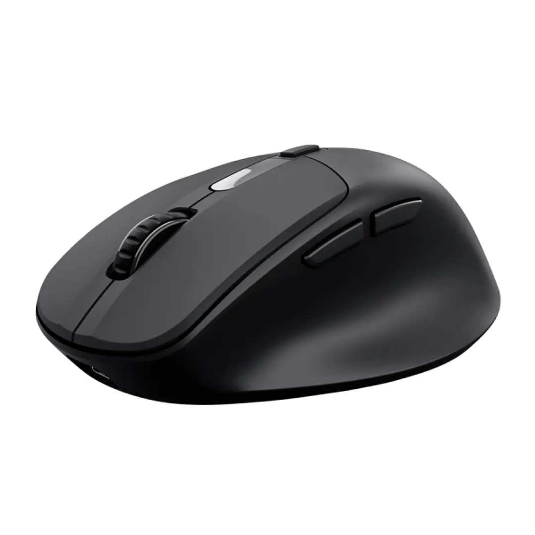 Trust Zevo Raton Inalambrico - Ajustable hasta 4000dpi - Bluetooth - Clic Silencioso - Receptor USB-A - Multidispositivo - 40x70x104mm - Color Negro 1