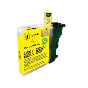 BULK - Brother LC980XL/LC1100XL/LC985XL Amarillo Cartucho de Tinta Generico - Reemplaza LC980Y/LC1100Y/LC985Y