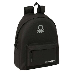 Safta Benetton Basics Mochila - Bolsillo Frontal - Hombreras Acolchadas - Espalda Ergonomica - Doble Tirador - Asa Superior - 20.80L - 330x150x420mm -
