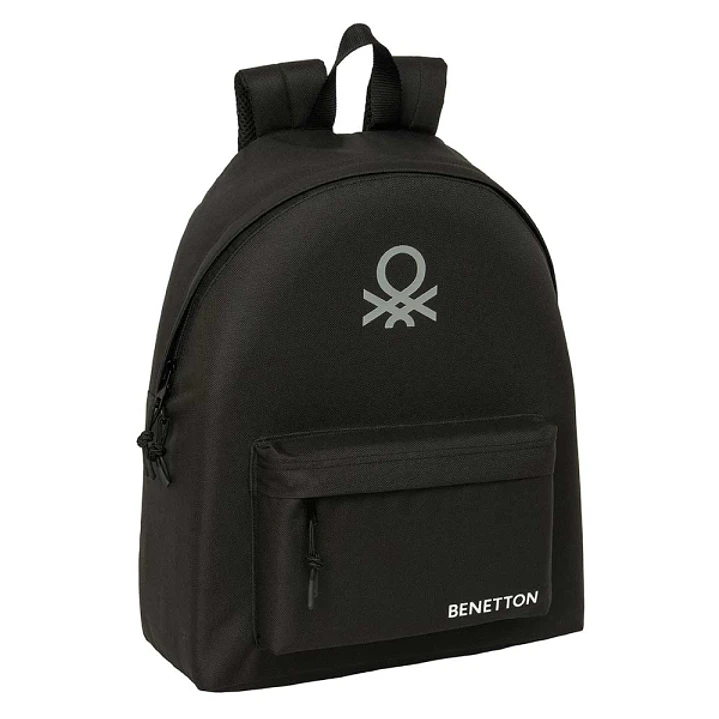 Safta Benetton Basics Mochila - Bolsillo Frontal - Hombreras Acolchadas - Espalda Ergonomica - Doble Tirador - Asa Superior - 20.80L - 330x150x420mm - 1