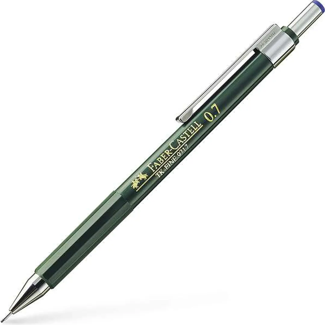 Faber-Castell TK-Fine 9713 Portaminas - Mina HB - Trazo 0.7mm - Goma de Borra Integrada 1