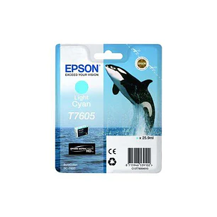 Epson T7605 Cyan Light Cartucho de Tinta Original - C13T76054010